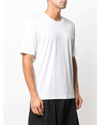 weißes T-Shirt mit einem Rundhalsausschnitt von Jil Sander