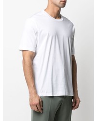 weißes T-Shirt mit einem Rundhalsausschnitt von Jil Sander