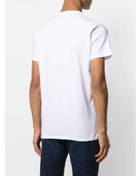 weißes T-Shirt mit einem Rundhalsausschnitt von Edwin