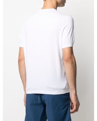 weißes T-Shirt mit einem Rundhalsausschnitt von Tagliatore