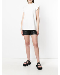 weißes T-Shirt mit einem Rundhalsausschnitt von Rick Owens DRKSHDW