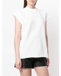 weißes T-Shirt mit einem Rundhalsausschnitt von Rick Owens DRKSHDW