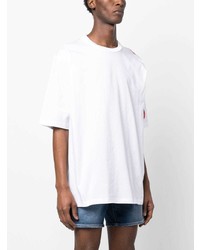 weißes T-Shirt mit einem Rundhalsausschnitt von DSQUARED2