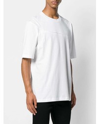 weißes T-Shirt mit einem Rundhalsausschnitt von Helmut Lang