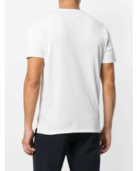 weißes T-Shirt mit einem Rundhalsausschnitt von Paolo Pecora