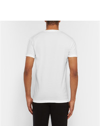 weißes T-Shirt mit einem Rundhalsausschnitt von Tomas Maier