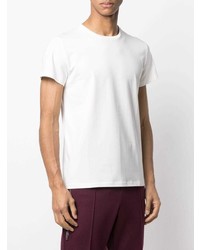 weißes T-Shirt mit einem Rundhalsausschnitt von Jil Sander