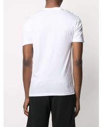 weißes T-Shirt mit einem Rundhalsausschnitt von Emporio Armani