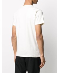 weißes T-Shirt mit einem Rundhalsausschnitt von Jil Sander