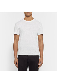 weißes T-Shirt mit einem Rundhalsausschnitt von Sandro