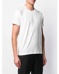 weißes T-Shirt mit einem Rundhalsausschnitt von Z Zegna