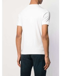 weißes T-Shirt mit einem Rundhalsausschnitt von Emporio Armani