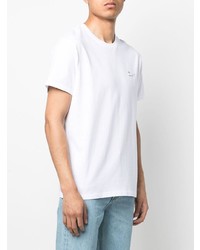 weißes T-Shirt mit einem Rundhalsausschnitt von Maison Labiche