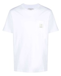 weißes T-Shirt mit einem Rundhalsausschnitt von Societe Anonyme
