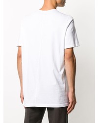 weißes T-Shirt mit einem Rundhalsausschnitt von Rick Owens DRKSHDW