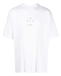 weißes T-Shirt mit einem Rundhalsausschnitt von Song For The Mute