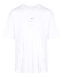 weißes T-Shirt mit einem Rundhalsausschnitt von Song For The Mute