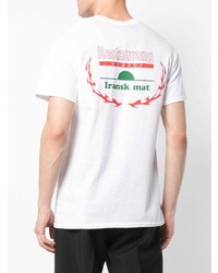 weißes T-Shirt mit einem Rundhalsausschnitt von Très Bien