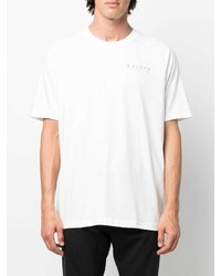 weißes T-Shirt mit einem Rundhalsausschnitt von adidas