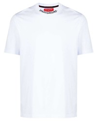 weißes T-Shirt mit einem Rundhalsausschnitt von Sprayground