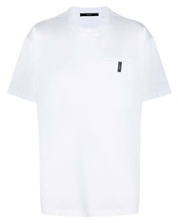 weißes T-Shirt mit einem Rundhalsausschnitt von Stampd