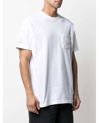 weißes T-Shirt mit einem Rundhalsausschnitt von Maharishi