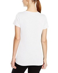 weißes T-Shirt mit einem Rundhalsausschnitt von Stedman Apparel