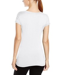 weißes T-Shirt mit einem Rundhalsausschnitt von Stedman Apparel