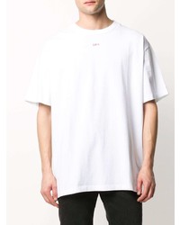 weißes T-Shirt mit einem Rundhalsausschnitt von Off-White