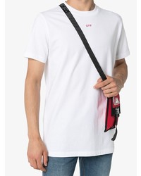 weißes T-Shirt mit einem Rundhalsausschnitt von Off-White