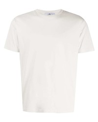 weißes T-Shirt mit einem Rundhalsausschnitt von Stone Island