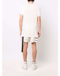 weißes T-Shirt mit einem Rundhalsausschnitt von Rick Owens DRKSHDW