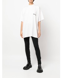 weißes T-Shirt mit einem Rundhalsausschnitt von Balenciaga