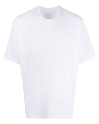 weißes T-Shirt mit einem Rundhalsausschnitt von Studio Nicholson