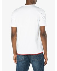 weißes T-Shirt mit einem Rundhalsausschnitt von VISVIM