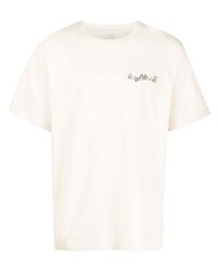 weißes T-Shirt mit einem Rundhalsausschnitt von Sunflower