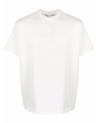 weißes T-Shirt mit einem Rundhalsausschnitt von Sunnei