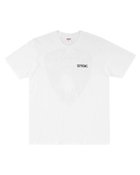 weißes T-Shirt mit einem Rundhalsausschnitt von Supreme