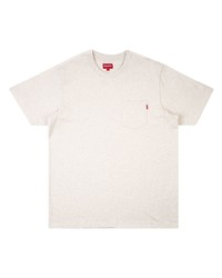 weißes T-Shirt mit einem Rundhalsausschnitt von Supreme