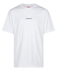 weißes T-Shirt mit einem Rundhalsausschnitt von Supreme