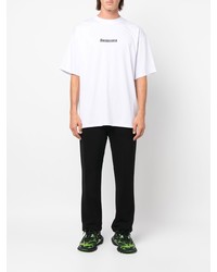 weißes T-Shirt mit einem Rundhalsausschnitt von Balenciaga