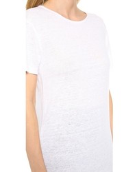 weißes T-Shirt mit einem Rundhalsausschnitt von Alexander Wang