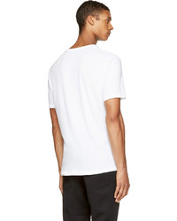 weißes T-Shirt mit einem Rundhalsausschnitt von Alexander Wang