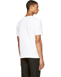 weißes T-Shirt mit einem Rundhalsausschnitt von Alexander Wang