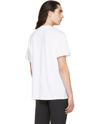 weißes T-Shirt mit einem Rundhalsausschnitt von Alexander Wang