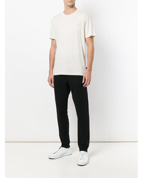 weißes T-Shirt mit einem Rundhalsausschnitt von Calvin Klein Jeans