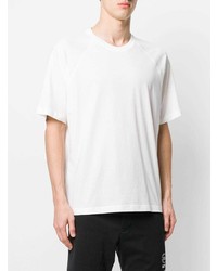 weißes T-Shirt mit einem Rundhalsausschnitt von Y-3