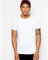 weißes T-Shirt mit einem Rundhalsausschnitt von Asos