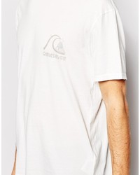 weißes T-Shirt mit einem Rundhalsausschnitt von Quiksilver