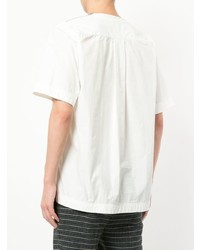 weißes T-Shirt mit einem Rundhalsausschnitt von Sacai